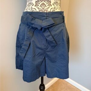 J.Crew Tie-Waist Short in Lightweight Chino Navy Size 10